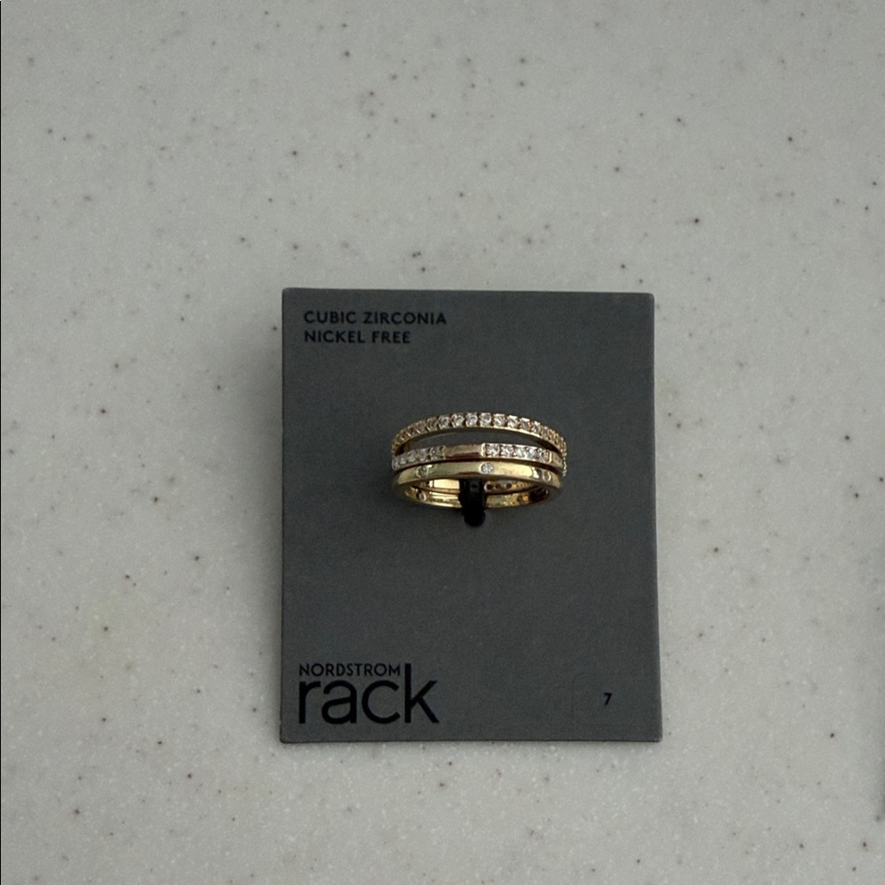 Nordstrom Clear Gold ring